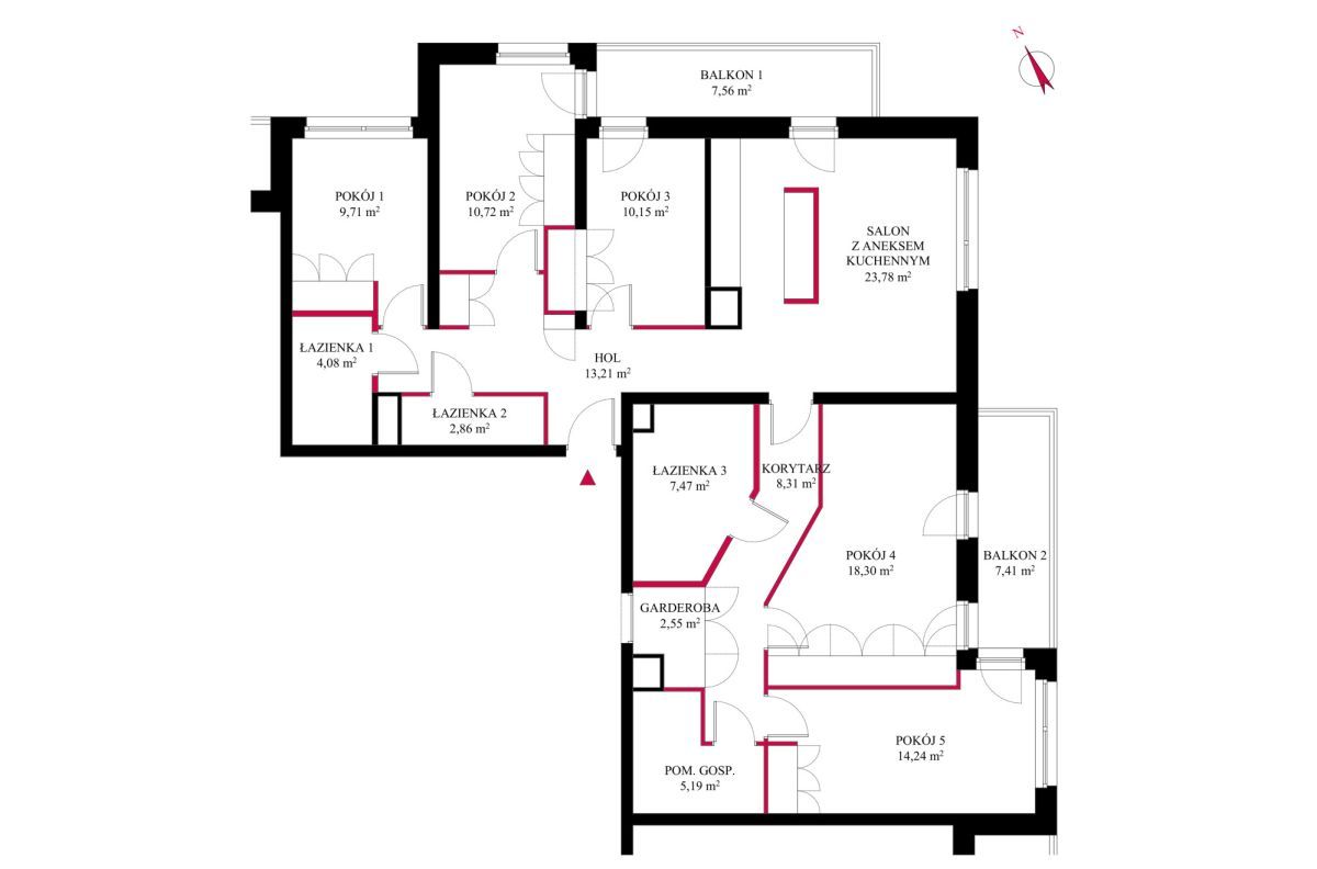 Mieszkanie 6-pokojowe Poznań Grunwald, ul. Świerzawska. Zdjęcie 20