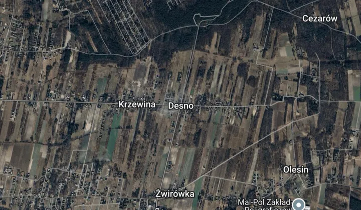 Działka budowlana Desno