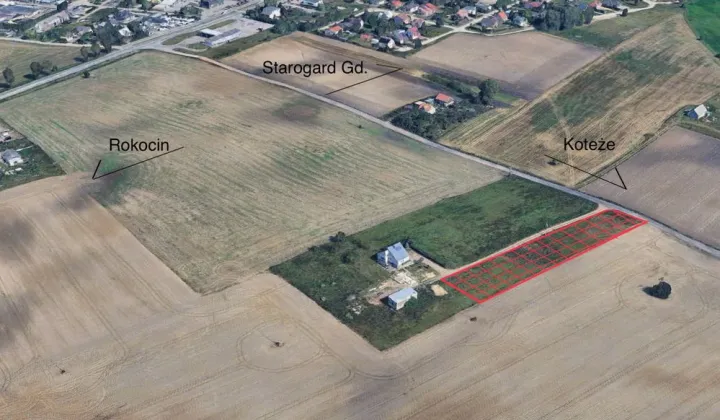 Działka rolna Rokocin