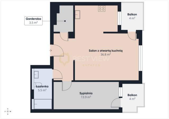 Mieszkanie 2-pokojowe Warszawa Bielany, ul. Josepha Conrada. Zdjęcie 14