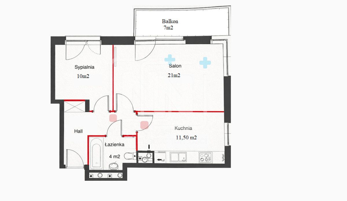 Mieszkanie 2-pokojowe Warszawa Mokotów, ul. Cybernetyki. Zdjęcie 4