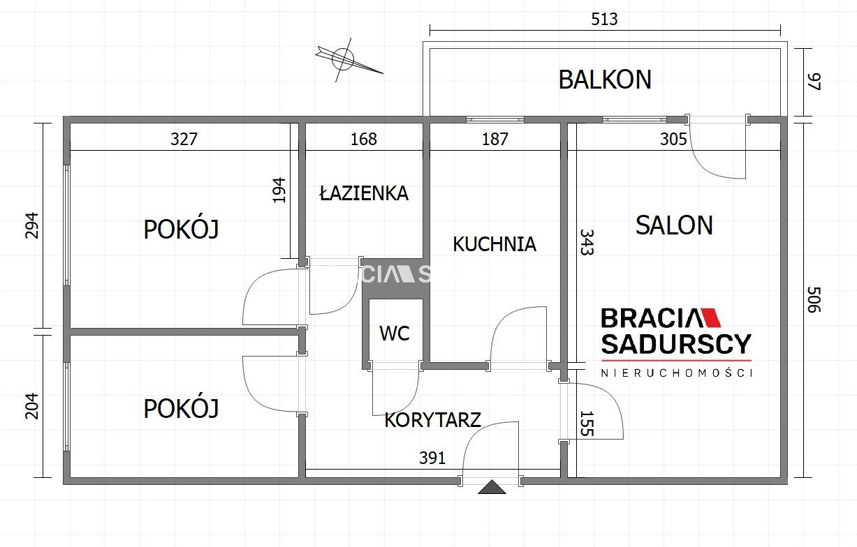 Mieszkanie 3-pokojowe Kraków, ul. Krowoderskich Zuchów. Zdjęcie 16