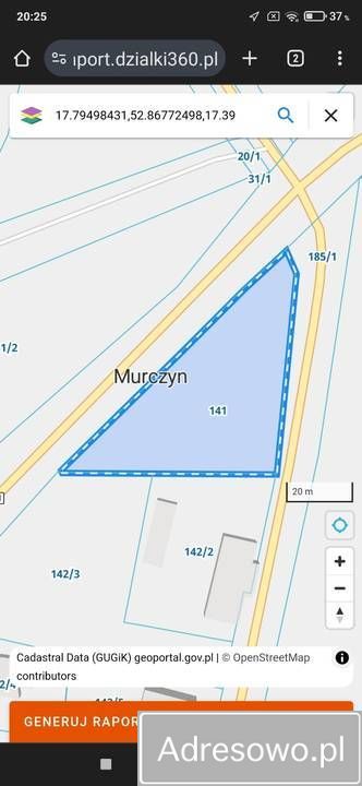 Działka budowlana Murczyn. Zdjęcie 2