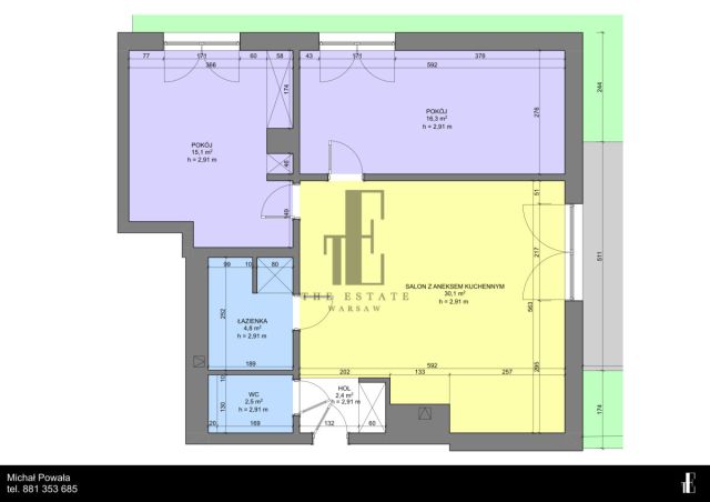 Mieszkanie 3-pokojowe Warszawa Mokotów, ul. Żegiestowska. Zdjęcie 21