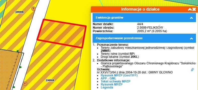 Działka budowlana Feliksów. Zdjęcie 5