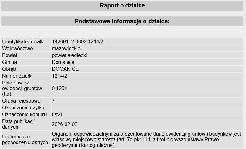Działka leśna Domanice. Zdjęcie 2