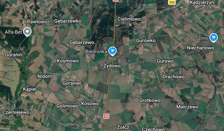 Działka rod Żydowo