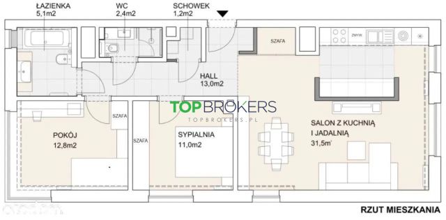 Mieszkanie 3-pokojowe Warszawa Mokotów, ul. Konstruktorska. Zdjęcie 11