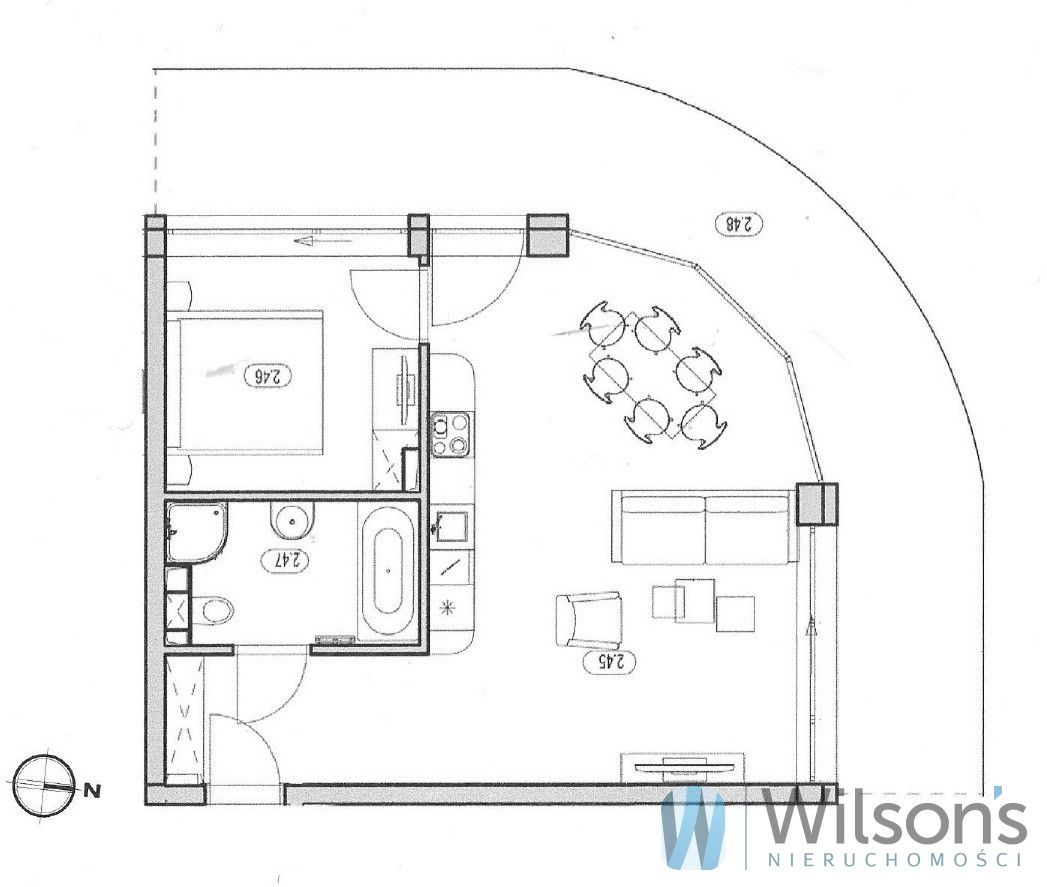 Mieszkanie 2-pokojowe Stegna, ul. Brzozowa. Zdjęcie 8