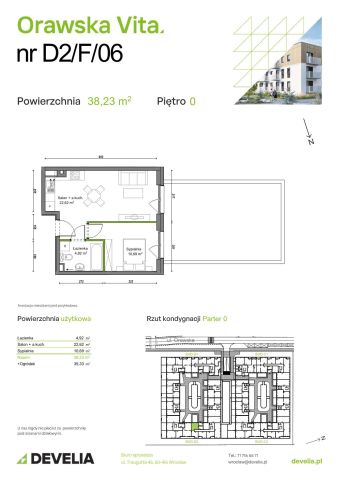 Mieszkanie 2-pokojowe Wrocław Ołtaszyn, ul. Orawska. Zdjęcie 8