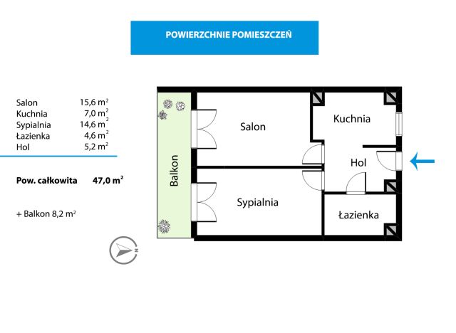 Mieszkanie 2-pokojowe Kraków Czyżyny, al. Jana Pawła II. Zdjęcie 11