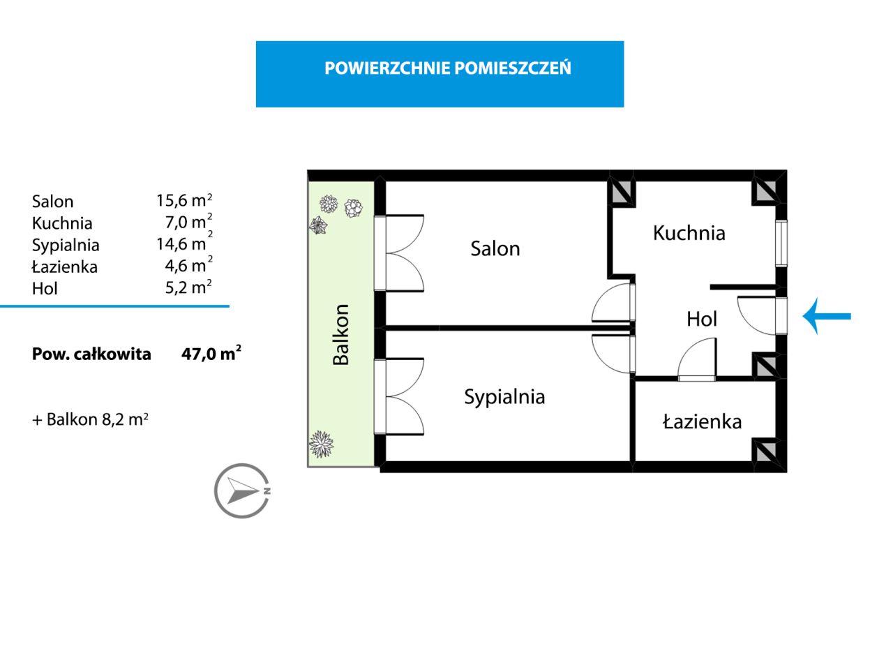 Mieszkanie 2-pokojowe Kraków Czyżyny, al. Jana Pawła II. Zdjęcie 3