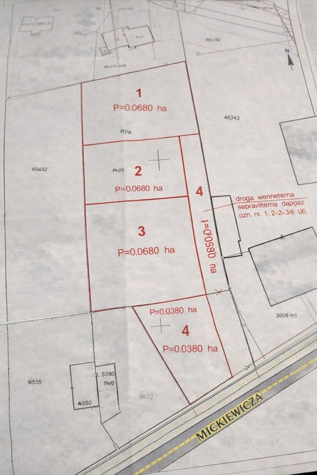 Działka inwestycyjna Pyskowice, ul. Adama Mickiewicza. Zdjęcie 2