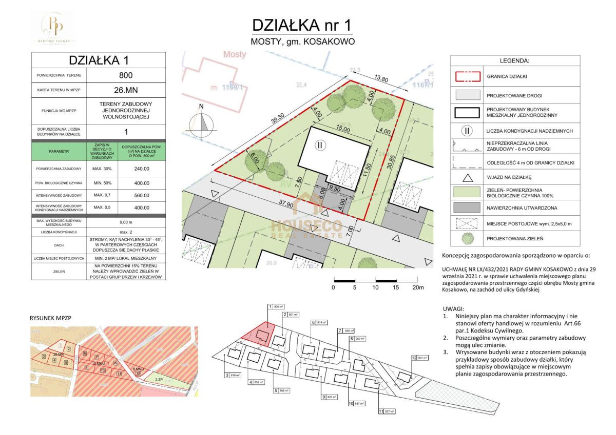 Działka budowlana Mosty, ul. Modrzewiowa. Zdjęcie 4