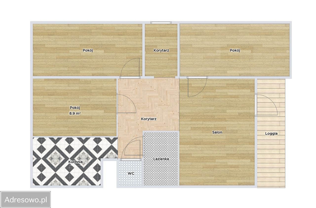 Mieszkanie 4-pokojowe Bydgoszcz Wyżyny, ul. Białogardzka. Zdjęcie 7