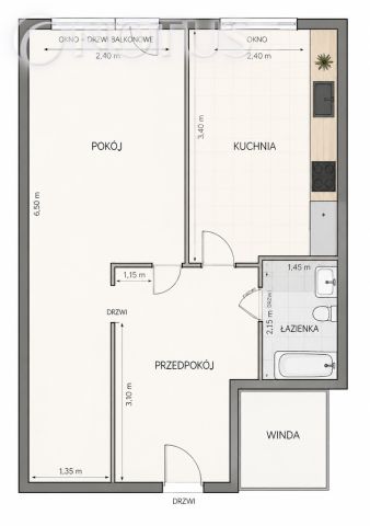 Mieszkanie 1-pokojowe Kraków Stare Miasto, ul. Starowiślna. Zdjęcie 9