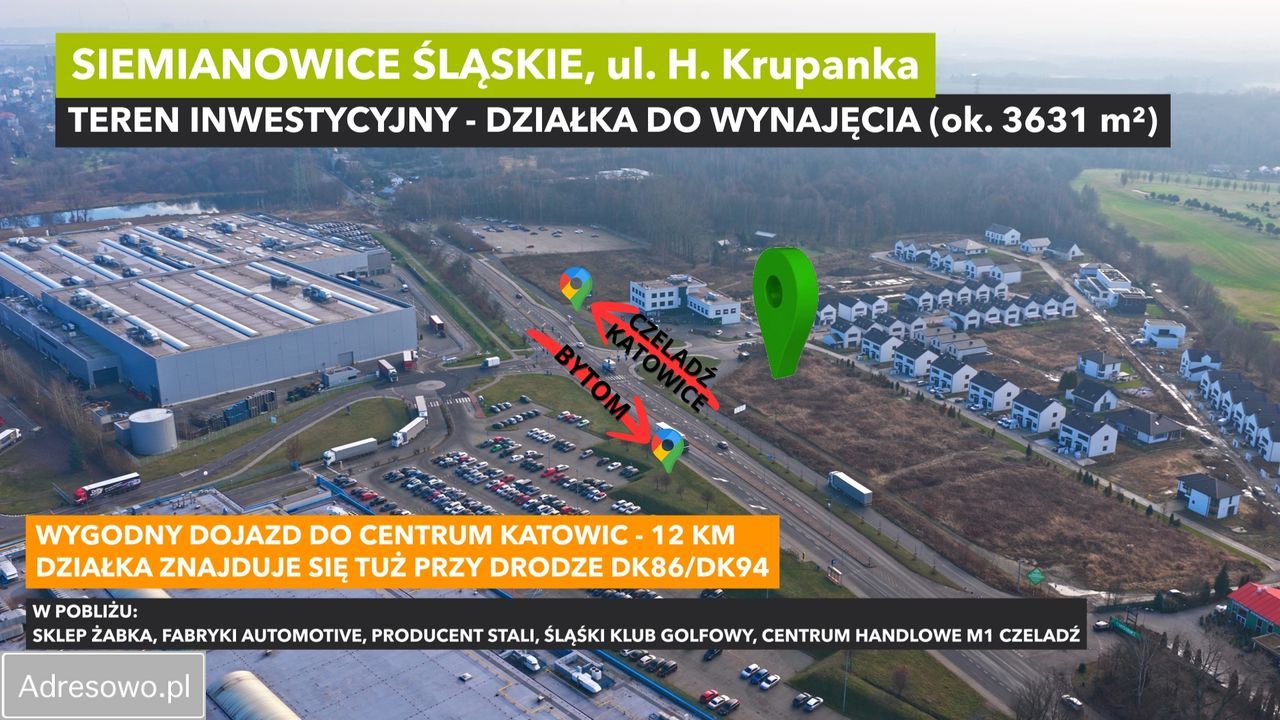 Działka inwestycyjna Siemianowice Śląskie Bańgów. Zdjęcie 3