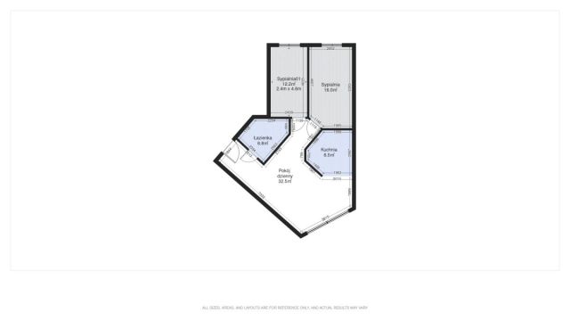 Mieszkanie 3-pokojowe Łódź Radogoszcz, ul. Okoniowa. Zdjęcie 16