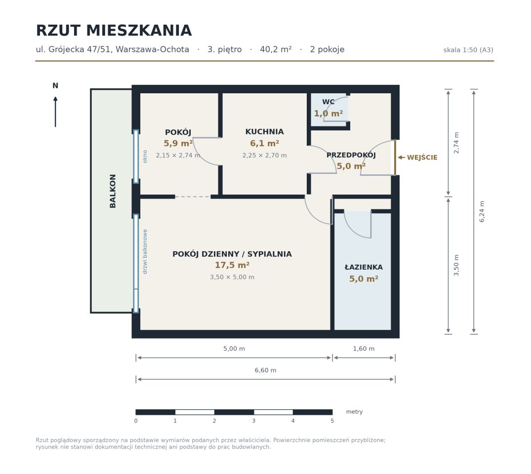 Mieszkanie 2-pokojowe Warszawa Ochota, ul. Grójecka. Zdjęcie 10