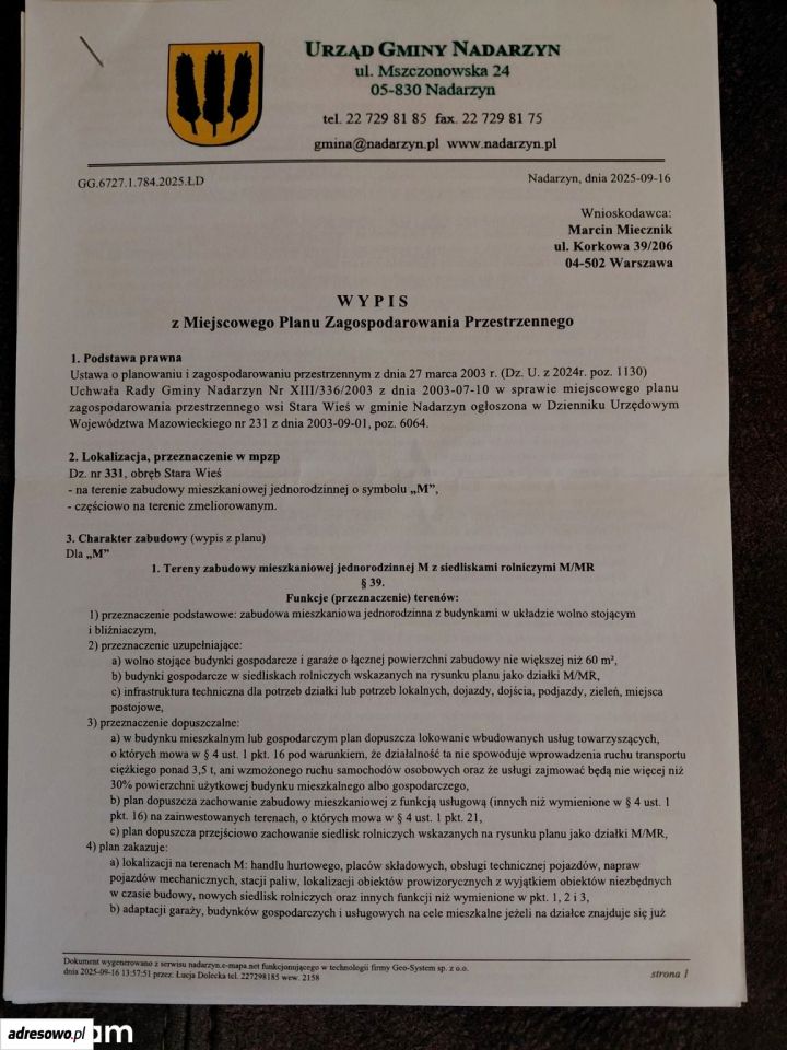 Działka budowlana Stara Wieś, ul. Borówkowa. Zdjęcie 11