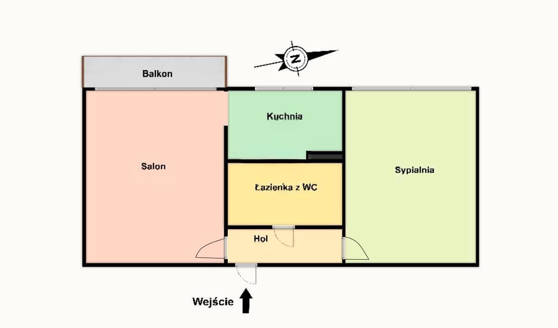 Mieszkanie 2-pokojowe Łódź Bałuty, ul. Olsztyńska. Zdjęcie 14