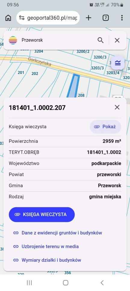 Działka budowlana Przeworsk, ul. Gorliczyńska. Zdjęcie 4