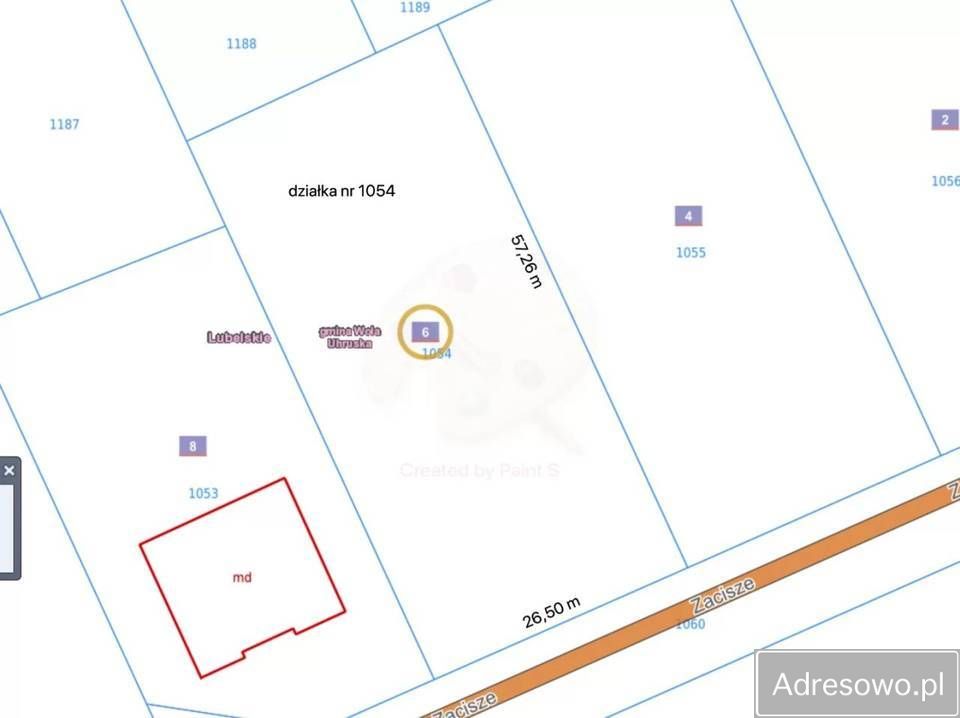 Działka budowlana Wola Uhruska, ul. Zacisze. Zdjęcie 1