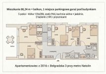 Mieszkanie 5-pokojowe Warszawa Mokotów, ul. Belgradzka. Zdjęcie 1