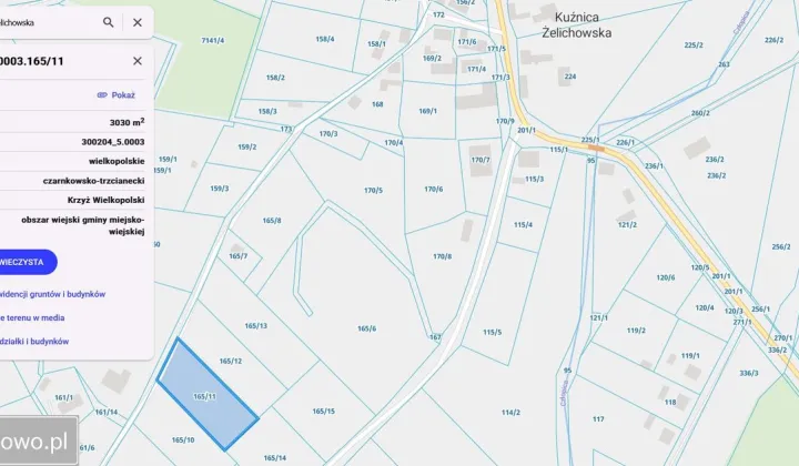 Działka rolno-budowlana Kuźnica Żelichowska