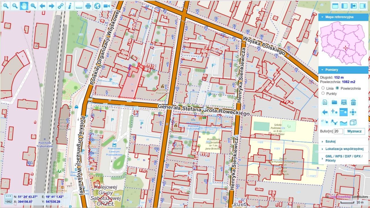 Działka inwestycyjna Piotrków Trybunalski Śródmieście, ul. Grota-Roweckiego. Zdjęcie 1