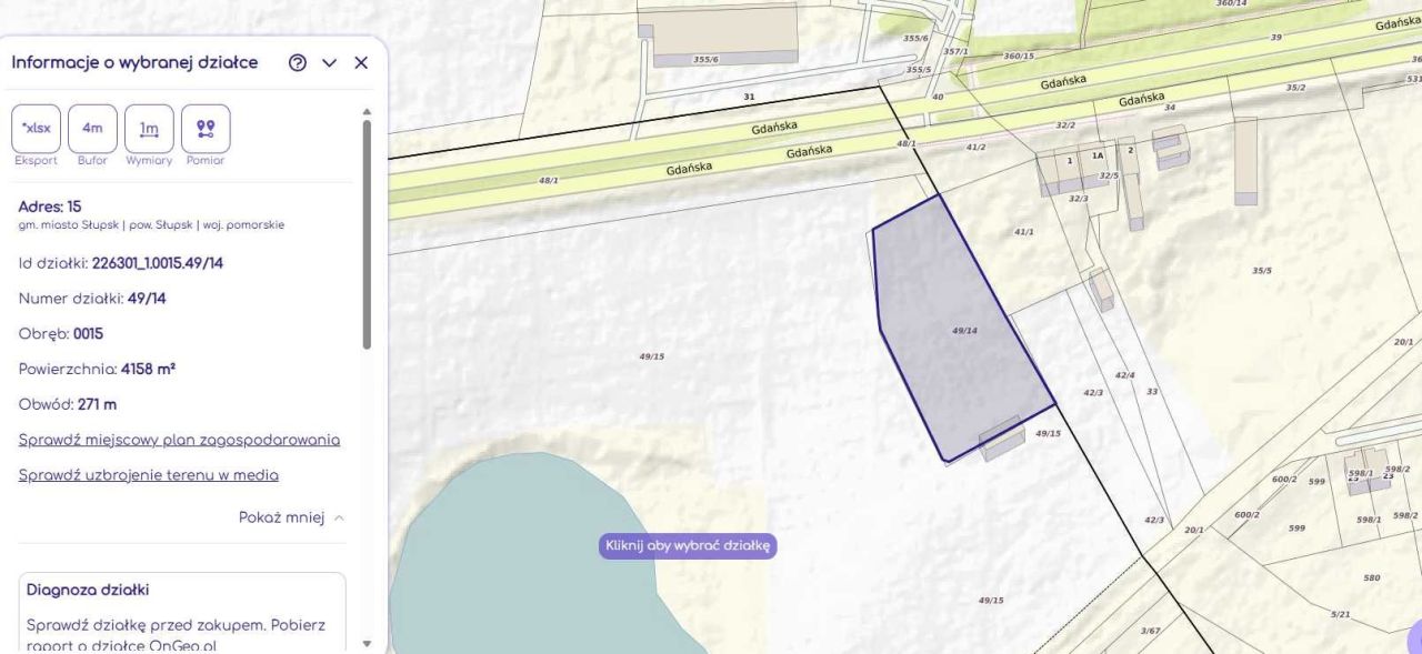 Działka rolno-budowlana Słupsk, ul. Gdańska. Zdjęcie 3