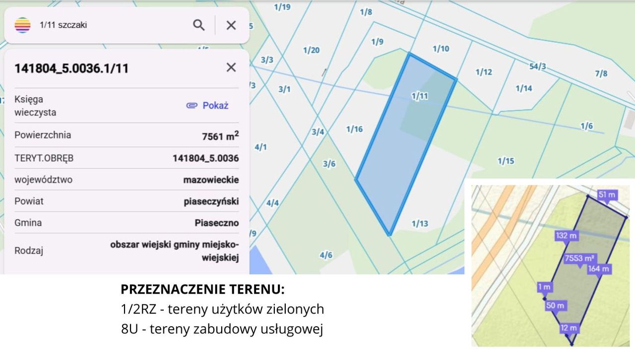 Działka inwestycyjna Szczaki, ul. Łanowa. Zdjęcie 4