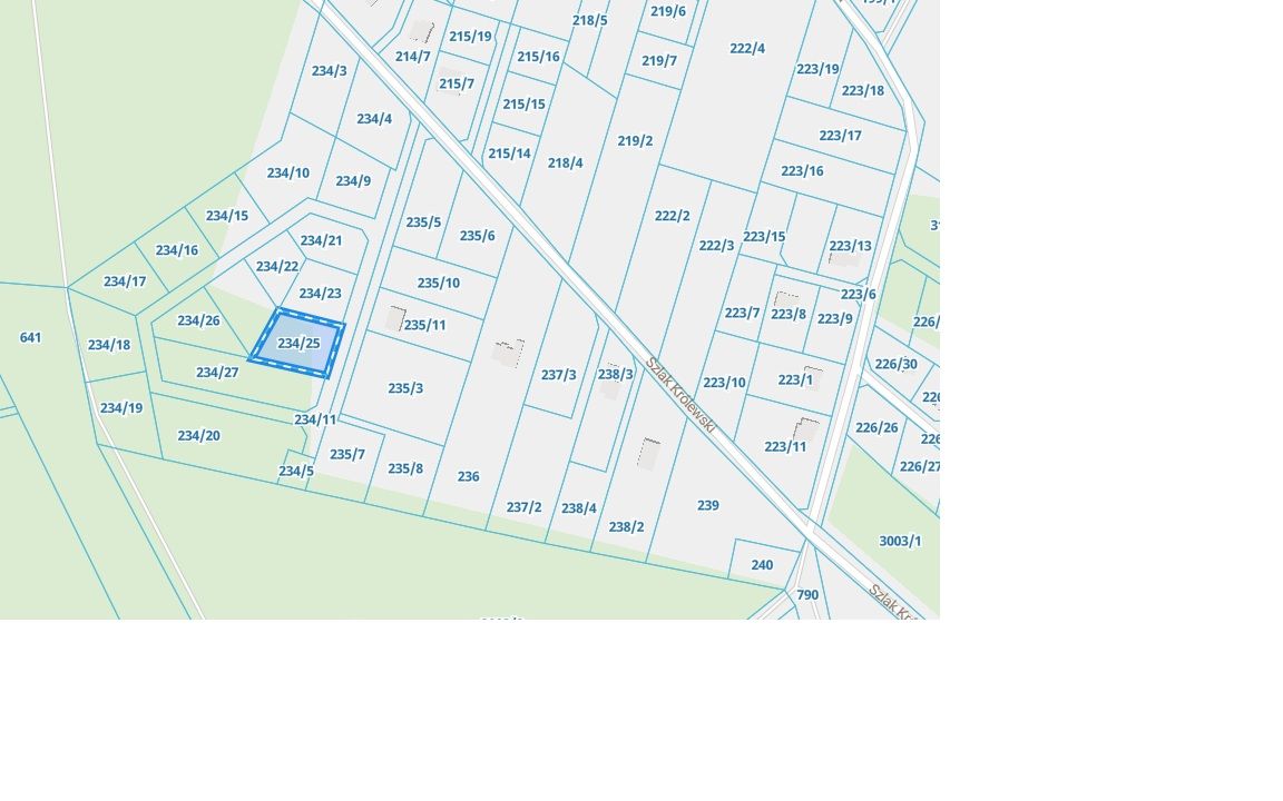 Działka budowlana Małe Rudy, ul. Szlak Królewski