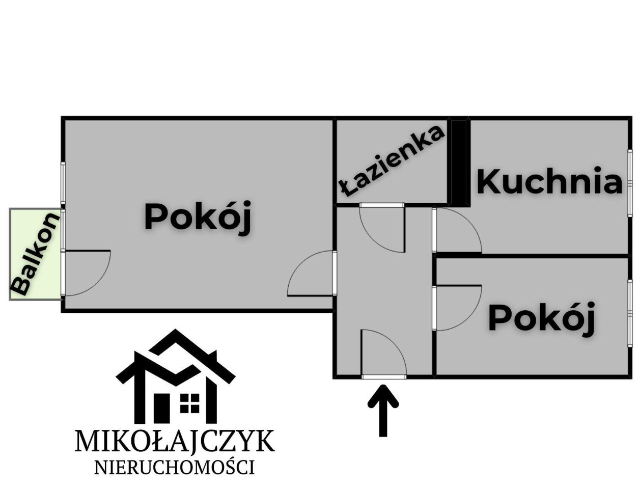 Mieszkanie 2-pokojowe Bartoszyce, ul. Paderewskiego. Zdjęcie 8