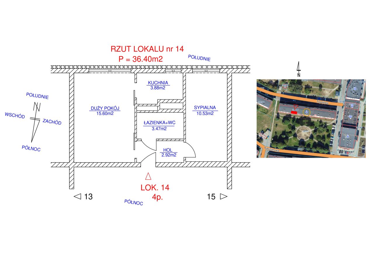 Mieszkanie 2-pokojowe Kościerzyna Centrum, ul. Topolowa. Zdjęcie 24