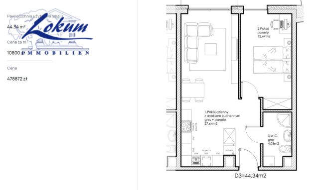 Mieszkanie 2-pokojowe Leszno. Zdjęcie 11