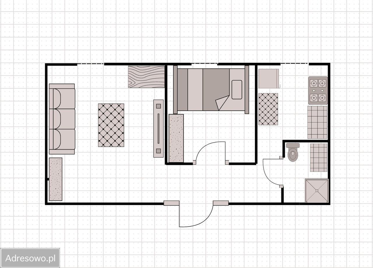 Mieszkanie 2-pokojowe Gliwice Śródmieście, ul. Feliksa Orlickiego. Zdjęcie 10