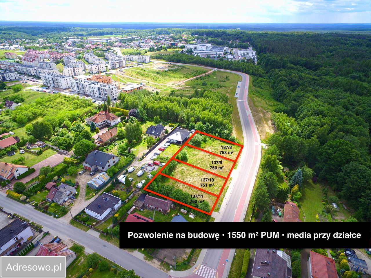 Działka inwestycyjna Kościerzyna, ul. Ignacego Paderewskiego. Zdjęcie 2