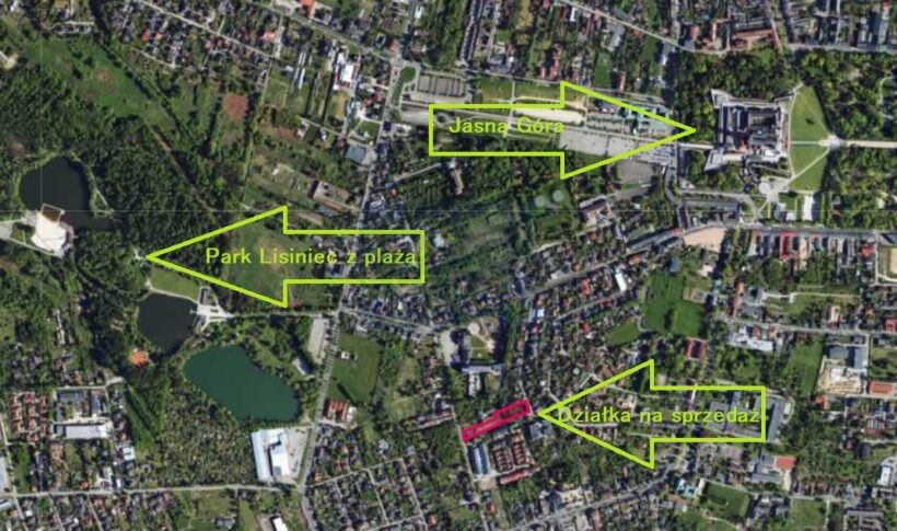 Działka inwestycyjna Częstochowa Podjasnogórska , ul. św. Kingi. Zdjęcie 7