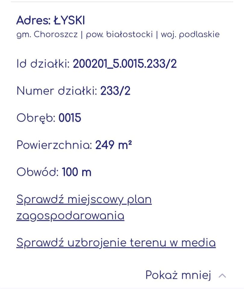 Działka inwestycyjna Łyski. Zdjęcie 2