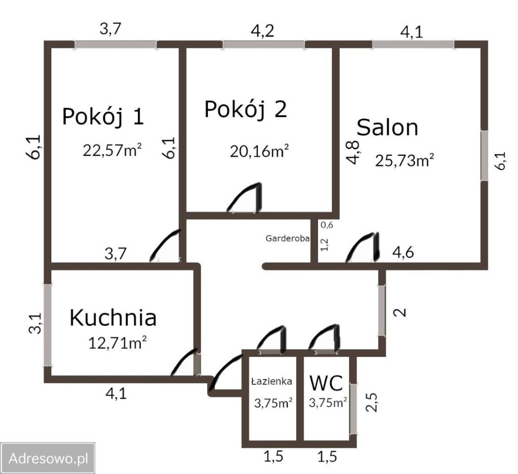 Mieszkanie 4-pokojowe Łódź Polesie, ul. św. Jerzego. Zdjęcie 20