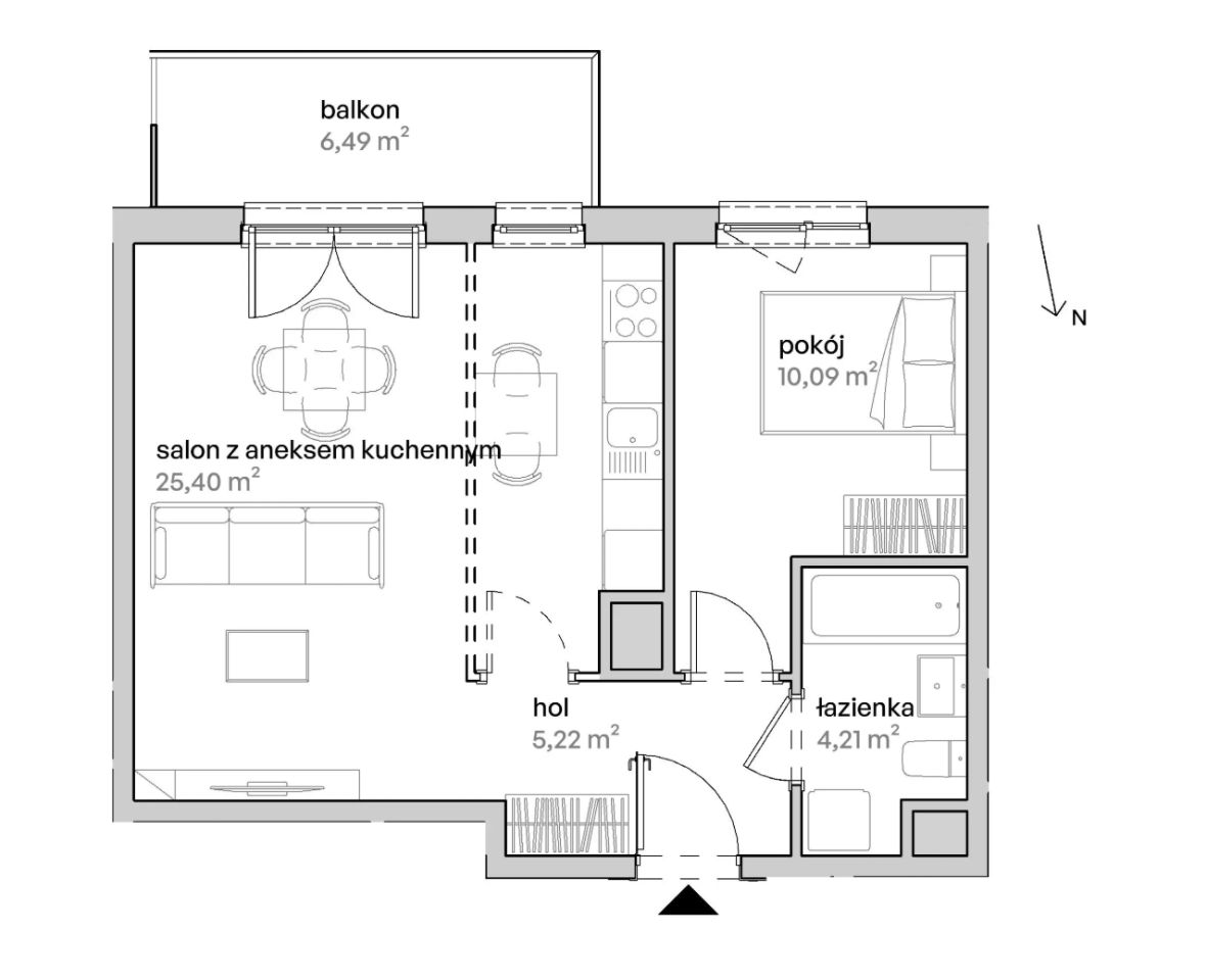 Mieszkanie 2-pokojowe Poznań Starołęka, ul. Unii Lubelskiej. Zdjęcie 7