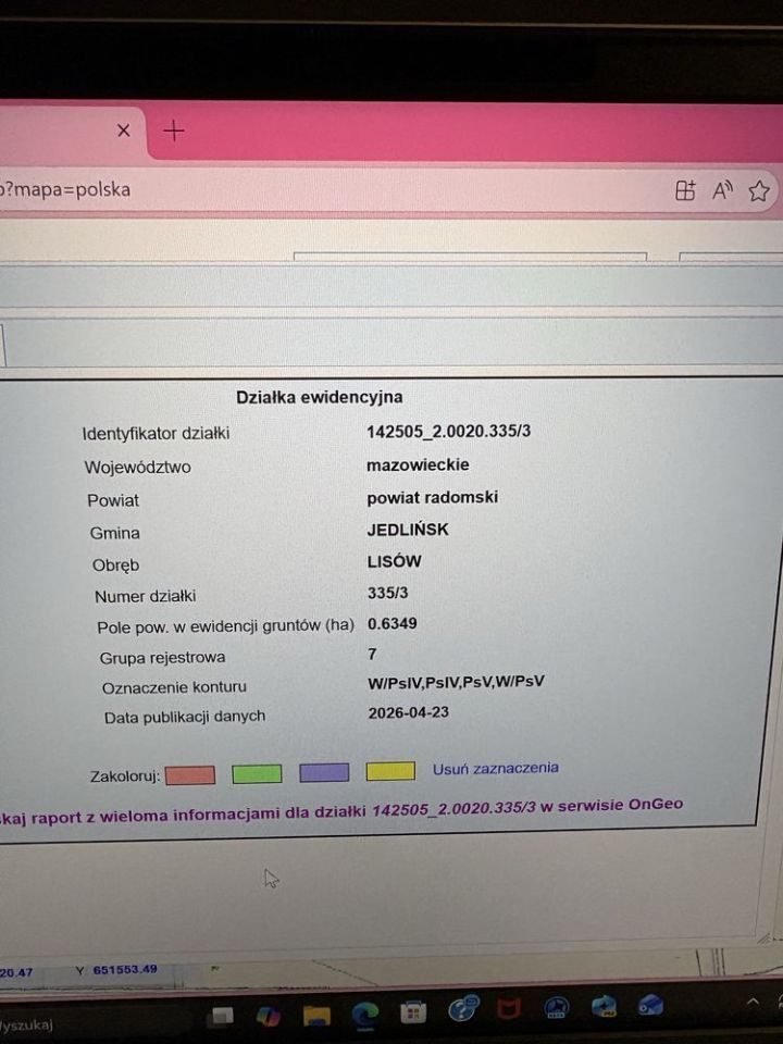 Działka rolna Lisów. Zdjęcie 5