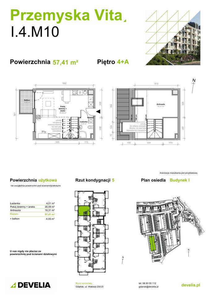 Mieszkanie 2-pokojowe Gdańsk Ujeścisko, ul. Przemyska. Zdjęcie 11