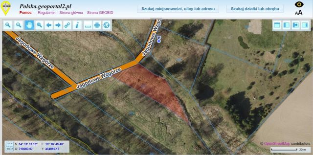 Działka rekreacyjna Leźno, ul. Jagodowe Wzgórze. Zdjęcie 1