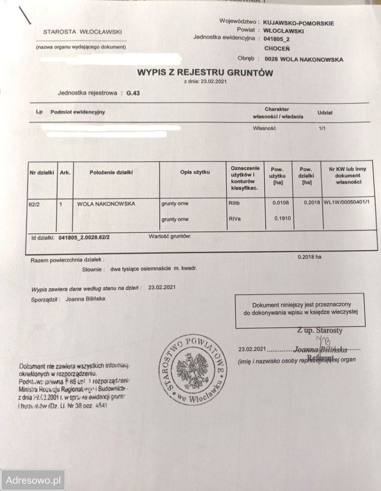 Działka rolna Wola Nakonowska. Zdjęcie 3