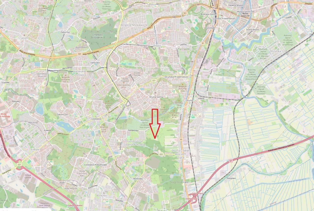 Działka budowlana Gdańsk Orunia Górna, ul. Wolińska. Zdjęcie 3