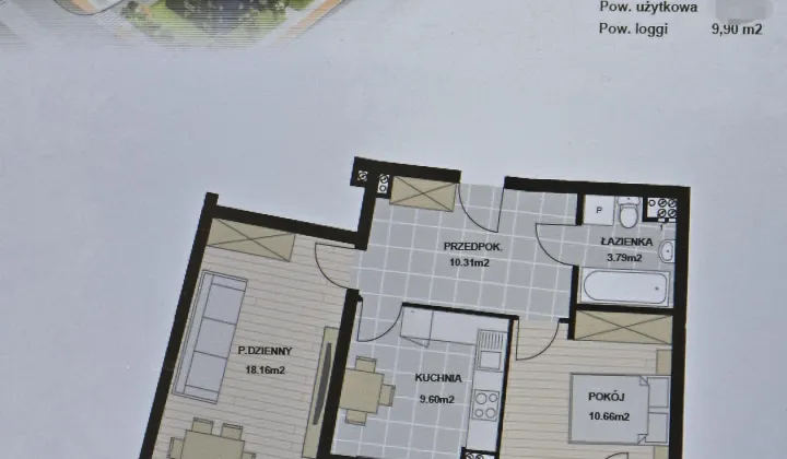 Mieszkanie 2-pokojowe Szczecin Gumieńce, ul. gen. Stanisława Kopańskiego