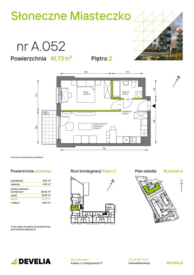 Mieszkanie 2-pokojowe Kraków Bieżanów, ul. Henryka i Karola Czeczów. Zdjęcie 7