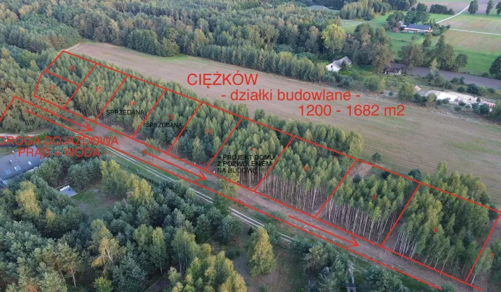 Działka budowlana Ciężków, ul. Akacjowa